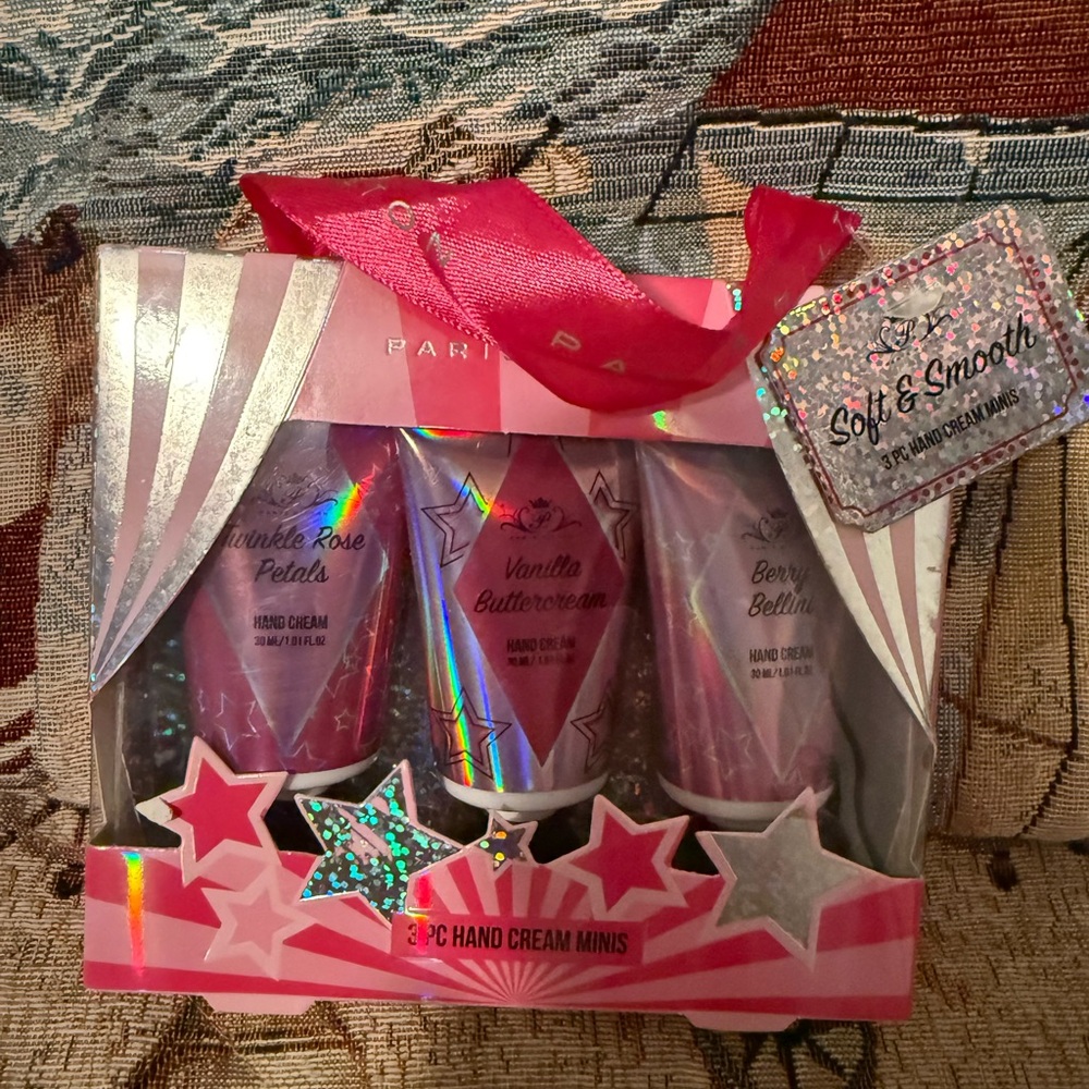 Paris Hilton Hand Cream Minis Set - Pink, Purple, White